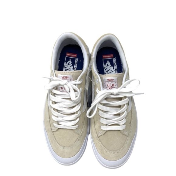 💖MEGA SALE💖VANS Berle Whitecap Suede Low Top White Tan  Women’s  VN0A5JIJ83M - Picture 9 of 10